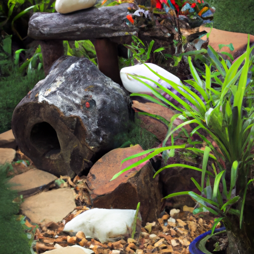 Decore o Seu Jardim: Utilizando Pedras, Madeiras e Artes